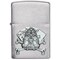 Zippo 2022 Zippo Gambling Scull Emblem On Brushed Chrome,  ZIP-49293 - alternate 1